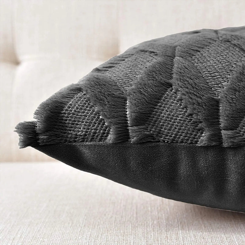 Axyaa Ultra Soft Plush Cushion Cover for Modern Living Room Decor