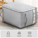 Axyaa Clear Window Clothes Storage Bag, Large Capacity Wardrobe Organizer