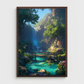 Axyaa Cherry Blossom Tree Canvas Wall Art for Modern Home Decor