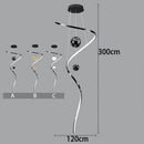 Axyaa Modern Light Luxury Staircase and Living Room Pendant Lights