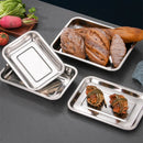 Axyaa Stainless Steel Kitchen Storage Tray for Food Organization