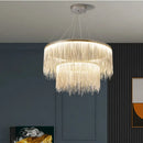 Axyaa Tassel Chain LED Chandelier for Modern Style Living Room & Bedroom