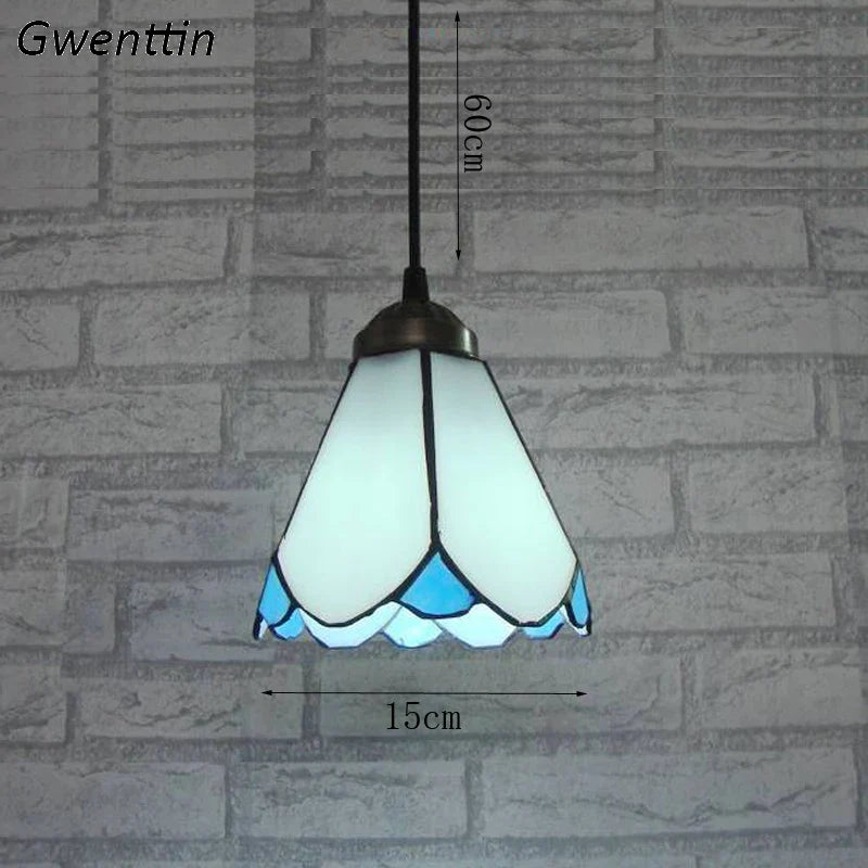 Tiffany Mediterranean Hanging Light by Axyaa - LED Dinning Room Ceiling Fixture