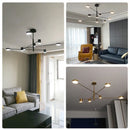 Axya Luxury Black Chandelier for Living Room Kitchen Bedroom Hall Decor