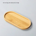 Axyaa Bamboo Coaster Set for Home Decor and Kitchen, Multi-use Wood Tray Plate