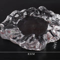 Axyaa Glass Dinner Plates Set - Restaurant Tableware for Desserts, Snacks, Sushi, Cakes