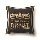 Axyaa Halloween Pumpkin Ghost Print Pillow Cover 45X45CM