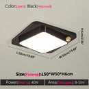 Axyaa Modern Minimalist LED Ceiling Light White Black House Lighting