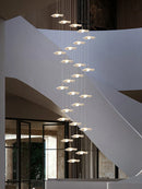 Axyaa Gold Acrylic Chandeliers for Modern Living Spaces