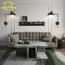 Axyaa Rotatable LED Wall Lamp Black Bedroom Living Room Study Industrial Style