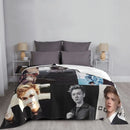 Axyaa Thomas Brodie-Sangster Collage Throw Blanket for Sofas