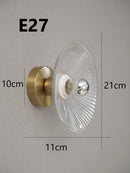 Axyaa Nordic Rotund Glass Wall Sconce Modern Home Decor Lighting Fixtures