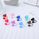 Axyaa Kawaii Heart Silicone Straw Toppers for Stanley Cup, 10mm, Tumbler Accessories