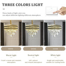 Axyaa Modern Crystal Chandelier Ceiling Light for Living Room Home Decor