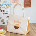 Axyaa Kawaii Thermal Lunch Bag: Cute Portable Bento Pouch for Women, Girls & Kids