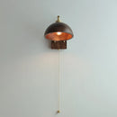 Axyaa Rotatable Vintage LED Wall Sconce Walnut Wood Loft Bedroom Light
