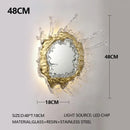 Axyaa Water Flower Mirror Wall Light: Modern Home Decorative Room Atmosphere Lighting