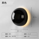 Axyaa LED Round Wall Lamp for Bathroom Bedroom, Nordic Modern Design, Sconce Stair Kids Room