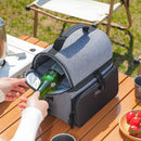 Axyaa Multicolor Insulated Lunch Bag: Double-Layer Portable Work Lunch Box, Large Capacity