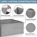 Axyaa Clothes Organizer Storage Box for Underwear Socks Jeans - Foldable Wardrobe Drawers Organizer