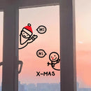 Axyaa Christmas Ornaments Santa Claus Elk Snowflake Sticker Decoration