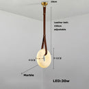 Axyaa Marble Chandelier: Trendy LED Pendant Light for Stylish Indoor Lighting