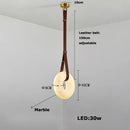 Axyaa Marble Chandelier Indoor LED Pendant Light - Stylish Home Décor Lighting Trend