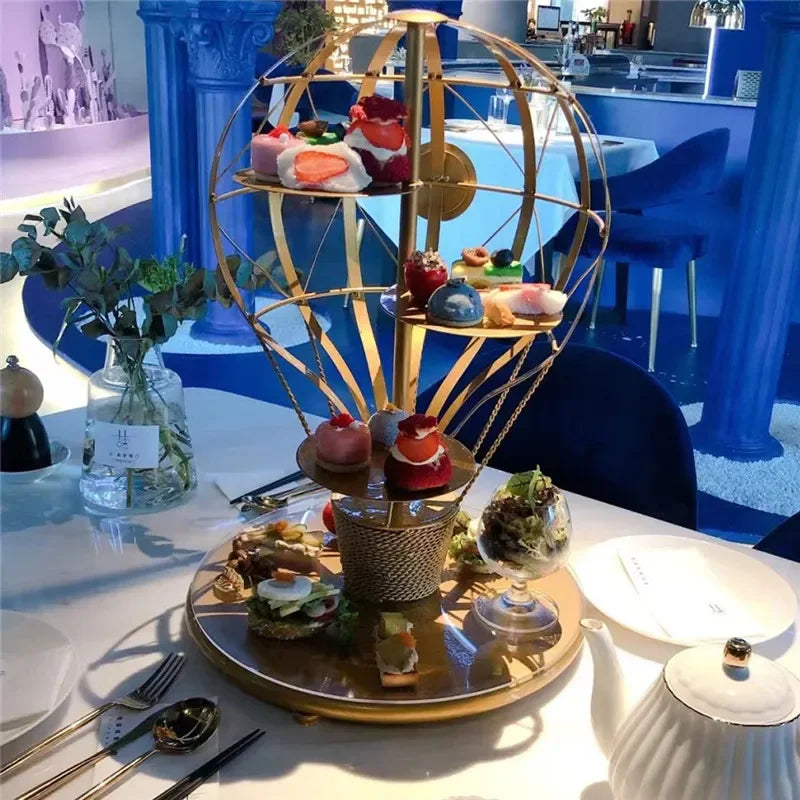 Axya Hot Air Balloon Dessert Rack for Creative Hotel Restaurant Display