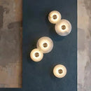 Axyaa Gold Copper Marble LED Wall Sconce for Home Deco & Lighting