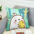 Axyaa Silk Pillowcases for Sofa Decor – Printed Cushion Cover Throw Pillows