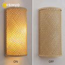 Bamboo Wall Light Sconce by Axyaa - Southeast Asia Style LED Fixture