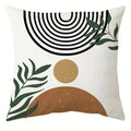 Axyaa Geometric Leaf Pattern Pillow Cover Home Decoration Sofa Cushion
