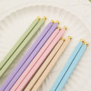 Axyaa Japanese Sushi Chopsticks Set Reusable Alloy Korean Tableware Pair.