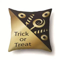 Axyaa Halloween Pumpkin Ghost Print Pillow Cover 45X45CM