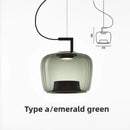Axyaa Nordic Glass Art Pendant Light for Bedroom Hotel Cafe Club