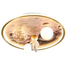 Axyaa Astronaut Moon LED Boy's Room Ceiling Light - Creative Cartoon Theme