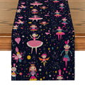 Axyaa Christmas Cartoon Table Runner Farmhouse Decor for Dining Table