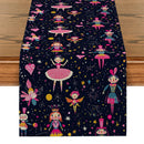 Axyaa Christmas Cartoon Table Runner Farmhouse Decor for Dining Table