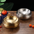 Axyaa Double Layer Stainless Steel Children's Bowl - Korean Cuisine Dishes