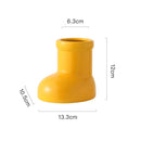 Axyaa Ceramic Boot Vase Pen Holder Tabletop Storage Home Decoration Accessory
