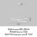 Axyaa Circular Chandelier Black/White Indoor Lighting Fixture