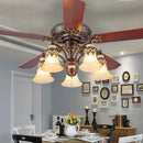 Axyaa 42 Inch Industrial Ceiling Fan with Light and Remote Control