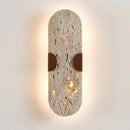 Axyaa Retro Yellow Stone Cave Wall Lamp for Vintage Bedroom and Living Room