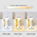 Axyaa LED Touch Sensor Table Lamp for Night Light Reading, Wireless Rechargeable