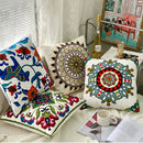 Axyaa Ethnic Floral Embroidered Pillowcase - Cotton Throw Cushion Cover