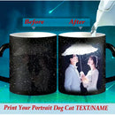Axyaa Magic Photo Mug Customized with Your Image and Text - Ceramic Tea Cup