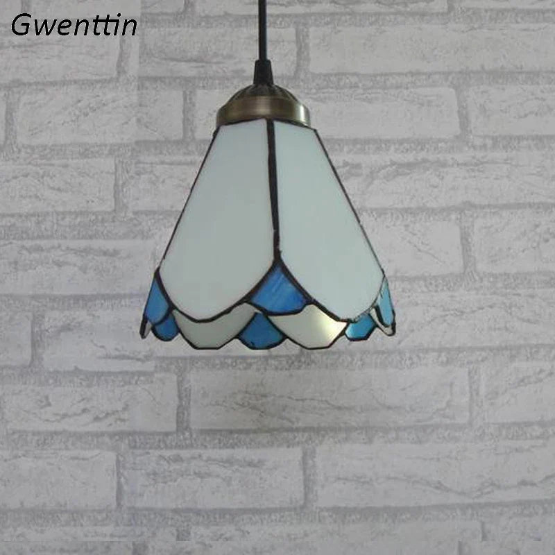 Tiffany Mediterranean Hanging Light by Axyaa - LED Dinning Room Ceiling Fixture