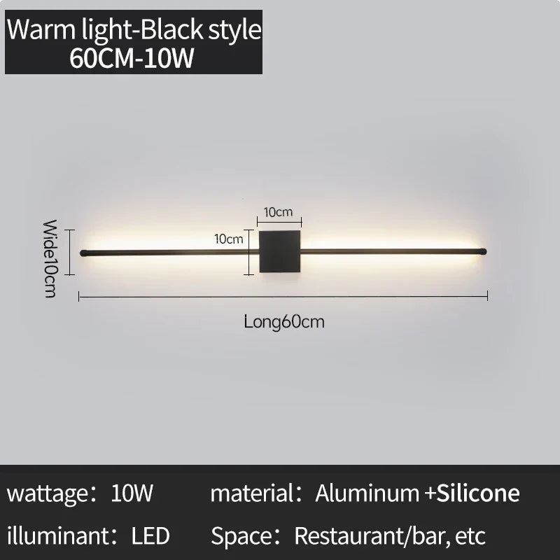 Axyaa LED Strip Wall Sconce for Bedroom Living Room Lighting