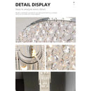 Axyaa Crystal Pendant Light for Duplex Staircase - Elegant Long Light Luxury Design