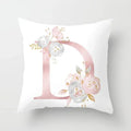 Axyaa Sweet Pink Alphabet Pillowcase for Home Decor